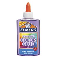 Elmer's Washable Translucent Color Glue, Purple, 5 Ounces, Great for Making Slime