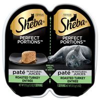 Sheba Perfect Portions Twin Pack Wet Cat Food - Turkey - 2.6 oz