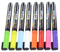 FlashingBoards Wet Liquid Chalk Marker Set (3.0 mm) in Bright Neon Colors, 8 Pk