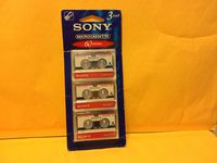 Sony 3MC-60B Microcassette - 3 Pack