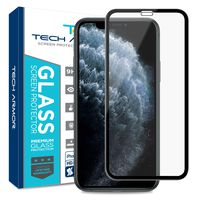 Tech Armor Edge to Edge Glass Screen Protector for New 2019 Apple iPhone 11 Pro/iPhone X/iPhone Xs - Case-Friendly Tempered Glass, 3D Touch Accurate (Black) [1-Pack]