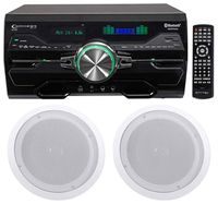 Technical Pro DV4000 4000w Home Theater DVD Receiver+(2) 8" Ceiling Speakers