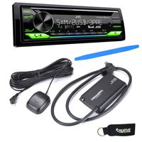 JVC KD-T915BTS - CD, Bluetooth, Dual USB, AUX, Amazon Alexa + Included SirusXM SXV300 Satellite Radio Tuner