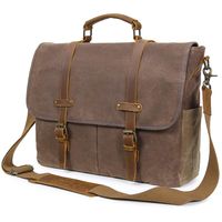 Lifewit Mens Messenger Bag 15.6 Inch Laptop Briefcase Leather Waxed Canvas