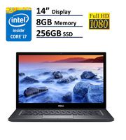 Model Dell Latitude 7000 7480 Business Ultrabook Laptop: 14in FHD (1920X1080), Intel Core i7-6600U, 256GB SSD, 8GB RAM, Backlit Keyboard, Windows 10 Pro (Renewed)