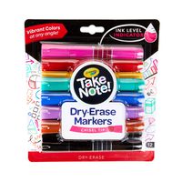 Crayola Low Odor Dry Erase Markers, Chisel Tip, Assorted Colors, Back to School Supplies, 12Count