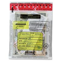 MMF Industries FraudStopper Tamper-Evident Deposit Bags, 2.5 mm, 9 x 12 Inches, 100 Bags per Box, Clear (2362010N20)