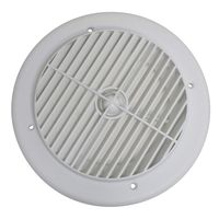 Valterra A10-3355VP White Rotating Heat and A/C Register (4" ID, 7" OD)