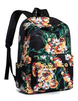 Leaper Chic Water Resistant School Backpack for Girls 14Inch Laptop Black