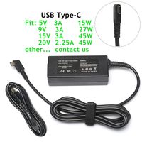 45W USB Type C AC Charger for HP Spectre x360 13 TPN-CA01;Lenovo Yoga 720 910 720-13IKB 910-13IKB;Miix 720-12ikb;IdeaPad 720s;Thinkpad X1 Tablet Yoga 5 Pro GX20M33579 Laptop Power Adapter Supply Cord