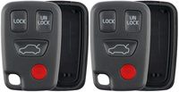 KeylessOption Keyless Entry Remote Case Shell Button Pad Outer Cover For HYQ1512J (Pack of 2)