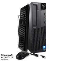 Lenovo ThinkCentre M91 Desktop Computer PC - Intel Quad Core i5 3.10GHz, 4GB RAM, 500GB HDD, DVD, WiFi, Keyboard, Mouse, Bluetooth, Windows 10 Professional (Renewed)