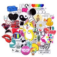 Laptop Stickers for Water Bottles, 45 Pcs Cute Stickers Pack, Waterproof Stickers, for Laptop, Luggage, Car, Skateboard, Motorcycle, Bicycle Decal Graffiti Patches