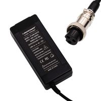 Tangspower 48V Charger Output 54.6V 1.5A / 3A for 13 Series Battery 48 V Lithium Batteries Pack Speedway Ruima Mini 4 Electric Scooter(Output Current 1.5A GX-16 3prong Inline)