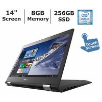 Lenovo Flex 3 80R30017US 14-Inch 2-in-1 Touchscreen Laptop (Intel Core i5-6200U, 8GB DDR4 RAM, 256GB SSD, WiFi-AC, Webcam, HDMI, Bluetooth, Windows 10)