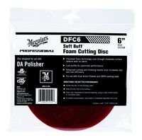 MEGUIAR'S DFC6 6" Soft Buff DA (Dual Action) Foam Cutting Disc, 1 Pack