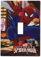 AmerTac M1012T Marvel Spider-Man Single Toggle Wall Plate, Multi