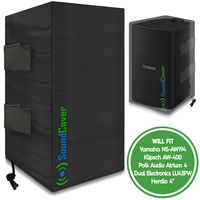 2 (Two) Small Outdoor Speaker Covers - Protection & Storage Bags fit Yamaha NS-AW194, Klipsch AW-400, Polk Audio Atrium 4 & Dual Electronics LU43PW (MAX Size: Height 9.85 X Width 5.9 X Depth 6.9 Inch)
