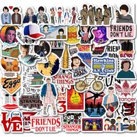 Stranger Things Movies Theme Stickers Laptop Stickers Waterproof Skateboard Snowboard Car Bicycle Luggage Decal 50pcs Pack (Stranger Things)