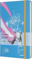 Moleskine Limited Edition Gundam Notebook, Hard Cover, Large (5" x 8.25") Ruled/Lined, Cerulean Blue