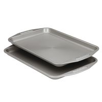 Circulon 57893 Total Bakeware Set Nonstick Cookie Baking Sheets, 2 Piece, Gray
