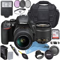 Nikon D3500 W/AF-P DX NIKKOR 18-55mm f/3.5-5.6G VR + Accessory Bundle (19pc Bundle)