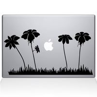 The Decal Guru Spring Flowers MacBook Decal Vinyl Sticker - 13" MacBook Air - Black (1181-MAC-13A-BLA)