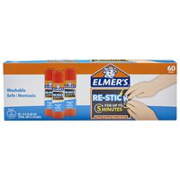 Elmer's Re-Stick School Glue Sticks, 0.28-Ounces, 60 Count