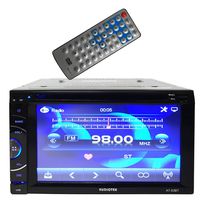 Audiotek - AT-63BHDMI- 6.5" Double-Din HDMI/AM/FM/MP3/MP4 Playable w/ Bluetooth/USB/AUX/SD/DVD/CD Touchscreen Car Media Player Receiver System