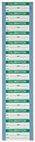 Brady WO-10-VP 1.5" Width x 0.625" Height, B-500 Repositionable Vinyl Cloth, Green on White Calibration Label, Legend "Calibration" (Pack of 5 Card, 14 per Card)