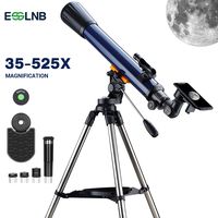 ESSLNB Telescope 70mm Telescopes for Astronomy Beginners Erect-Image with K4/10/20 Eyepieces Moon Telescope with Smartphone Adapter Red Dot Finderscope