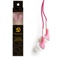 eBigValue: PINK HD Noise Filter Traveling High Quality Comfortable Earbud Headphones (3.5mm Jack) + Includes an eBigValue TM Determination Hand Strap