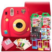FUJIFILM INSTAX Mini 9 Instant Film Camera (Toy Story 4) + Fujifilm Instax Mini Twin Pack Instant Film (20) Sheets, Fujifilm Instax Mini Instant Film (Toy Story 4)(10) & Platinum Accessory Bundle