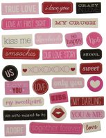 Me & My Big Ideas Soft Spoken Themed Embellishments, Love Pebbles