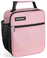 MAZFORCE Original Lunch Bag Insulated Lunch Box - Tough & Spacious Adult Lunchbox to Seize Your Day (Pink - Lunch Bags Designed in California for Men, Adults, Women)