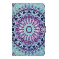 Galaxy Tab E T560 Case, Rosa Schleife PU Leather Totem Pattern Magnetic Flip Wallet Folio Pouch Bookstyle Protective Case Cover for Samsung Galaxy Tab E 9.6 Inch Tablet SM-T560/T561/T565 (9.6")