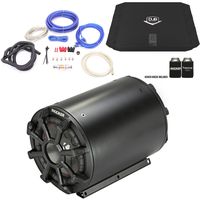 KICKER 45CWTB104 10" Weather Proof Tube Enclosure with Passive Radiator Includes 480 Watt Dub Amp and Wire kit