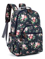 Leaper Floral Waterproof School Backpack Travel Bag Bookbags Satchel Daypack