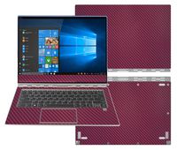 decalrus - Protective Decal for Lenovo Yoga 920 (13.9" Screen) Laptop Wine Carbon Fiber Skin case Cover wrap CFlenovoYoga920Wine