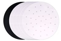 Paper Liners Compatible with NuWave Oven Pro, Big Boss, Rosewill NutriChef + Kitchen Oven Range | 100pcs Oven Safe Bleached Perforated Parchments + Nonstick Grill Mat Accessories by Infraovens