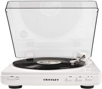 Crosley T400 Fully Automatic 2-Speed Component Turntable with Built-in Preamp, White