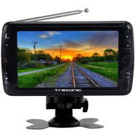 Trexonic Ultra Lightweight Rechargeable Widescreen 7" LED, USB, Headphone Jack, Dual AV Inputs
