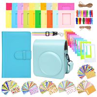 Sunmns Accessories Bundle Kit Set for Fujifilm Instax Mini 70 Instant Film Camera, Accessory Include Case, Album, Stickers, Photo Frames, Hanging Frame, Strap (Light Blue)