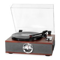 Victrola 5-in-1 Wood Bluetooth Record Player with 3-Speed Turntable, CD and Radio