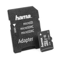 DURAGADGET HAMA 32 GB MicroSDHC Class 10 UHS-I Memory Card (with MicroSD to SD Adapter) - Compatible with The SJCAM SJ7 Star