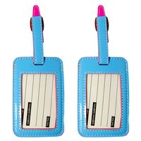 TLC332BL Miami Carry-on PVC Luggage ID Tag - Blue