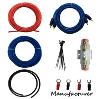 10 Gauge Amp Kit Amplifier Install Wiring Complete 10 Ga Installation Cables 600W ...