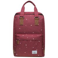 KAUKKO Stylish Oxford Fabric Backpack Travel Rucksack lightweight Hiking Bag Satchel (7-3-Maroon)