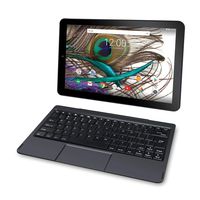 2019 RCA Viking Pro 10.1 inches Touchscreen 2-in-1 Tablet Laptop, Quad-Core Processor, 32GB SSD, WiFi, HDMI, Detachable Keyboard, Android 6.0 OS, Black (Renewed)