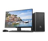 Latest_HP_Premium Desktop & Pavilion Monitor Bundle, 23.8" Full HD Monitor, HP Pavilion Tower: Intel Core i3-8100, 20GB Memory (16GB Intel Optane+4GB SDRAM), 1TB HDD, DVD, Mouse+Keyboard, Win 10